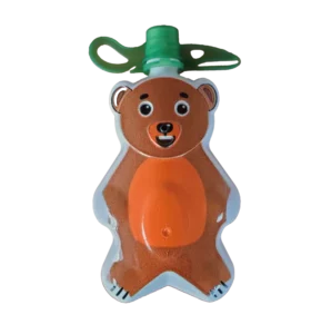 Ublo bear-shaped spouted pouch for fruit purée or dairy snacks for children